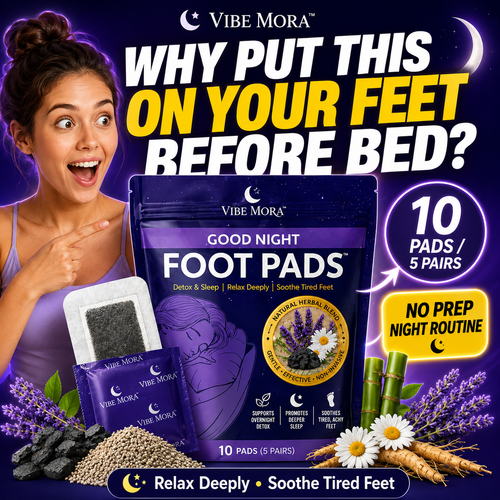 🌙 Vibe Mora – Good Night Foot Pads™  Detox & Sleep | Relax Deeply | Soothe Tired Feet