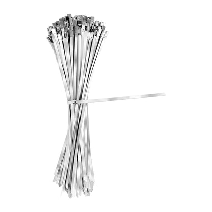 Vibe Mora™ SteelGrip Stainless Steel Cable Ties (100-Pack) 20cm