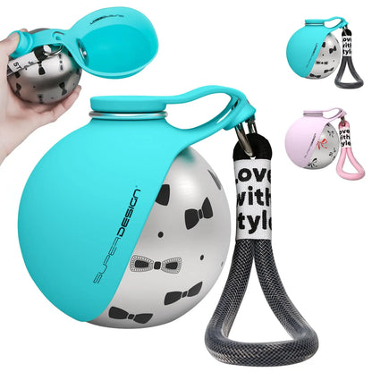 PORTABLE PET WATER BOTTLE  Made For Every Walk  💧 Leakproof 🧼 Easy-Rinse 🎒 Travel-Friendly