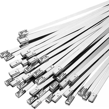 Vibe Mora™ SteelGrip Stainless Steel Cable Ties (100-Pack) 20cm