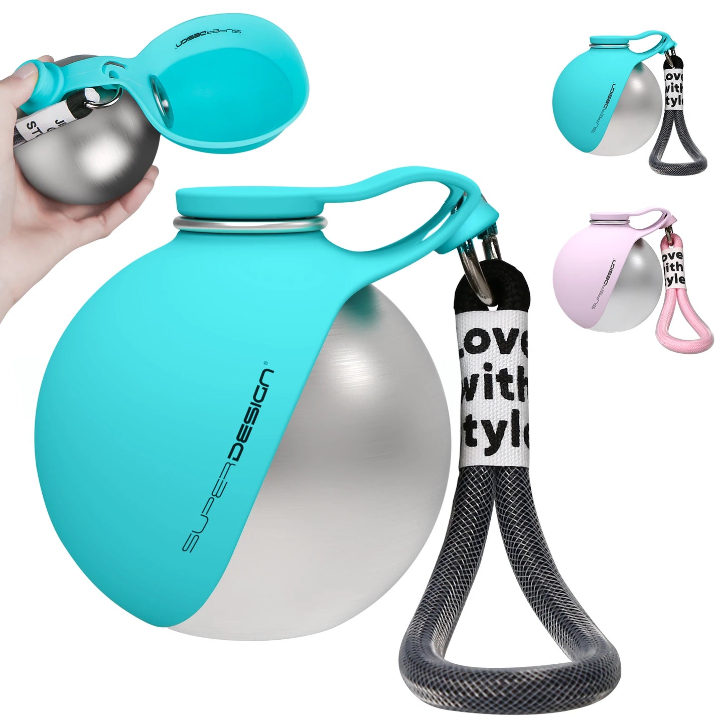 PORTABLE PET WATER BOTTLE  Made For Every Walk  💧 Leakproof 🧼 Easy-Rinse 🎒 Travel-Friendly