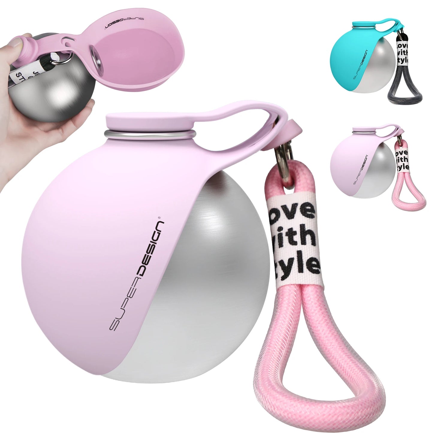 PORTABLE PET WATER BOTTLE  Made For Every Walk  💧 Leakproof 🧼 Easy-Rinse 🎒 Travel-Friendly