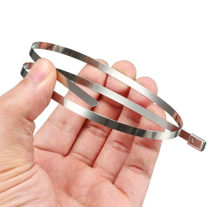 Vibe Mora™ SteelGrip Stainless Steel Cable Ties (100-Pack) 20cm